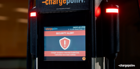 ChargePoint protect showing on ChargePoint Station