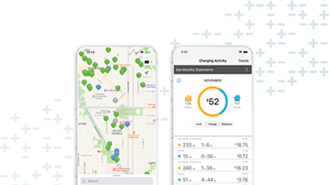 ChargePoint app screens