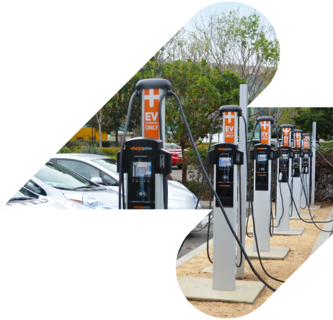 Lightning Bolt Graphic of ChargePoint Chargers
