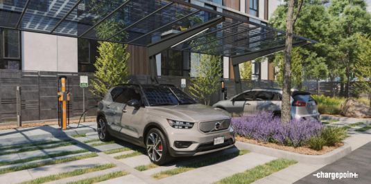 Car charging using ChargePoint CPF50